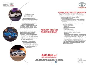 Tovaglietta Toyota Autodue